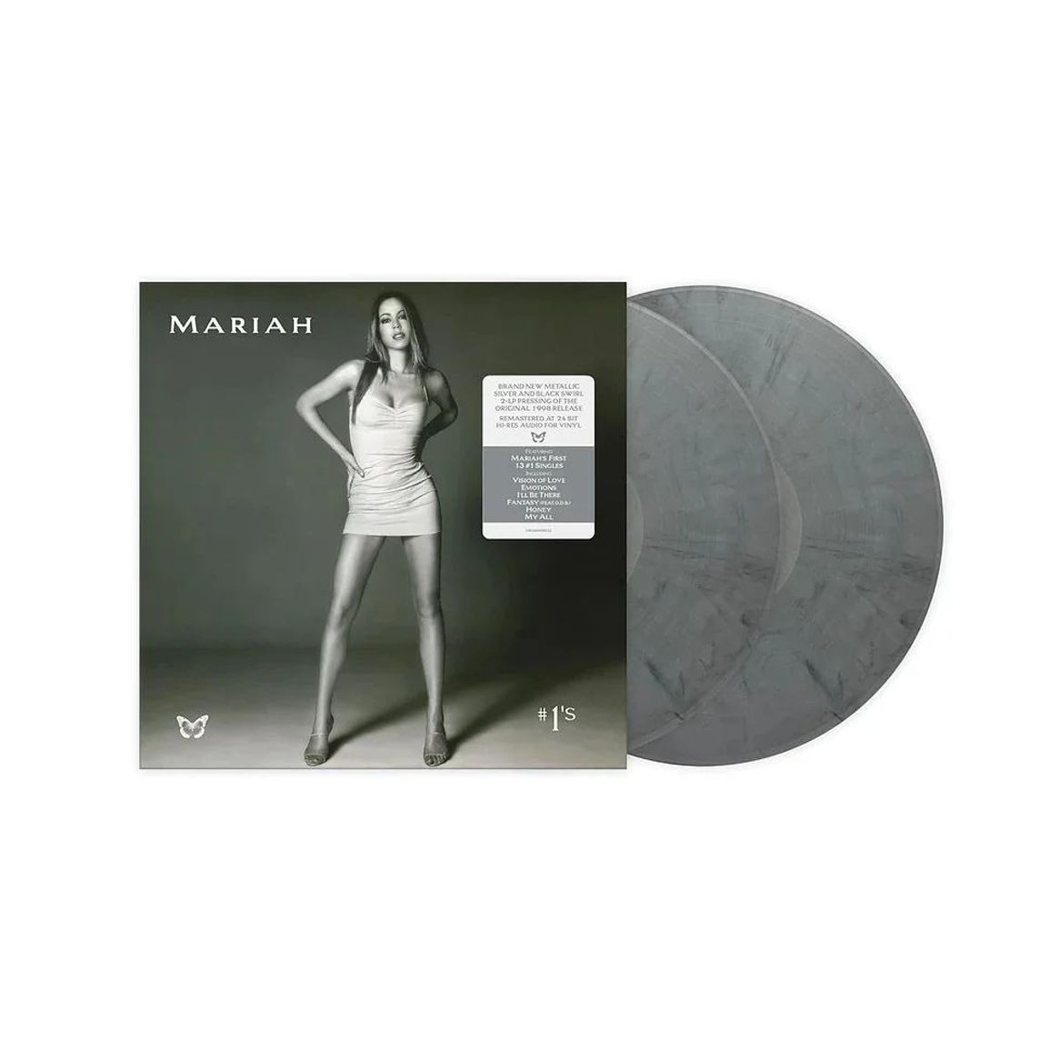 Mariah Carey - #1's (Metallic Silver & Black Swirl Vinyl)