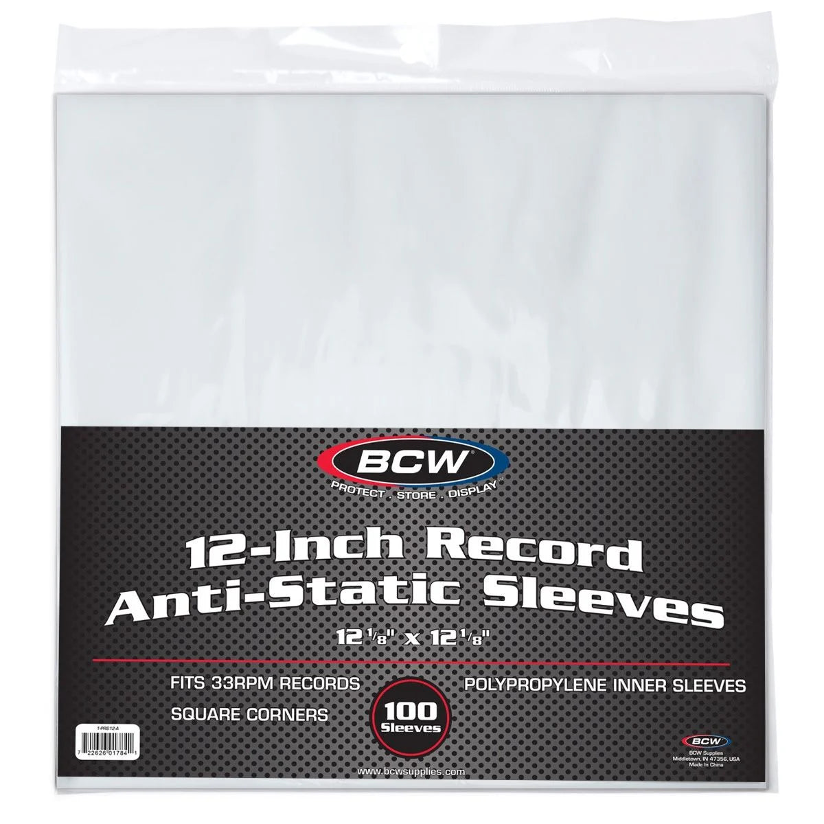 BCW - 12 Inch Inner Sleeves
