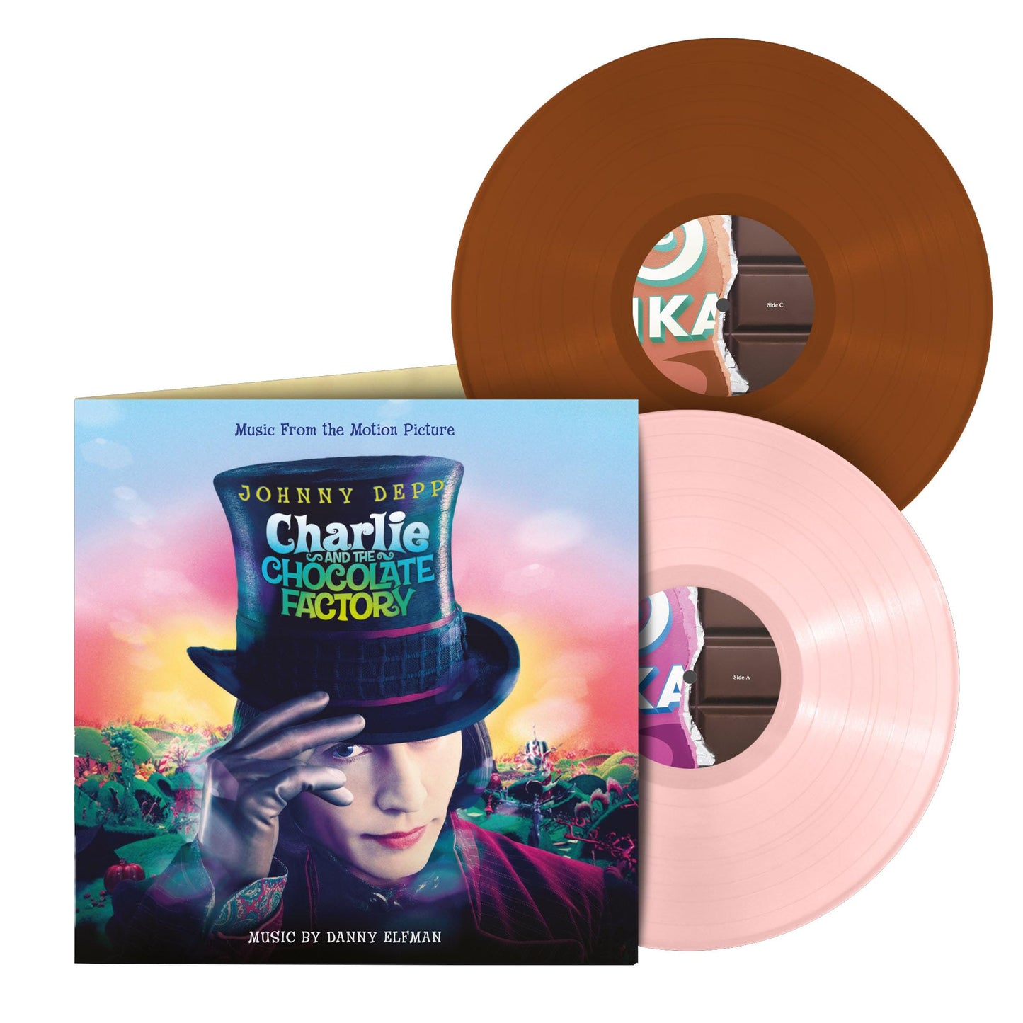 Various Artists - Charlie & The Chocolate Factory (Original Soundtrack) (Marshmallow Pink & Chocolate Brown Vinyl)