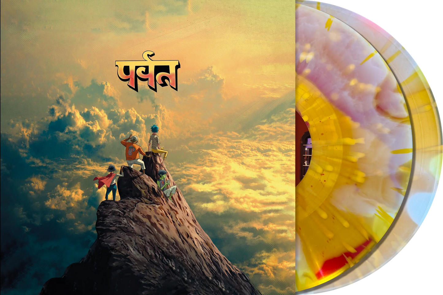 Gorillaz - The Mountain (Red, Yellow and White Splatter Vinyl)