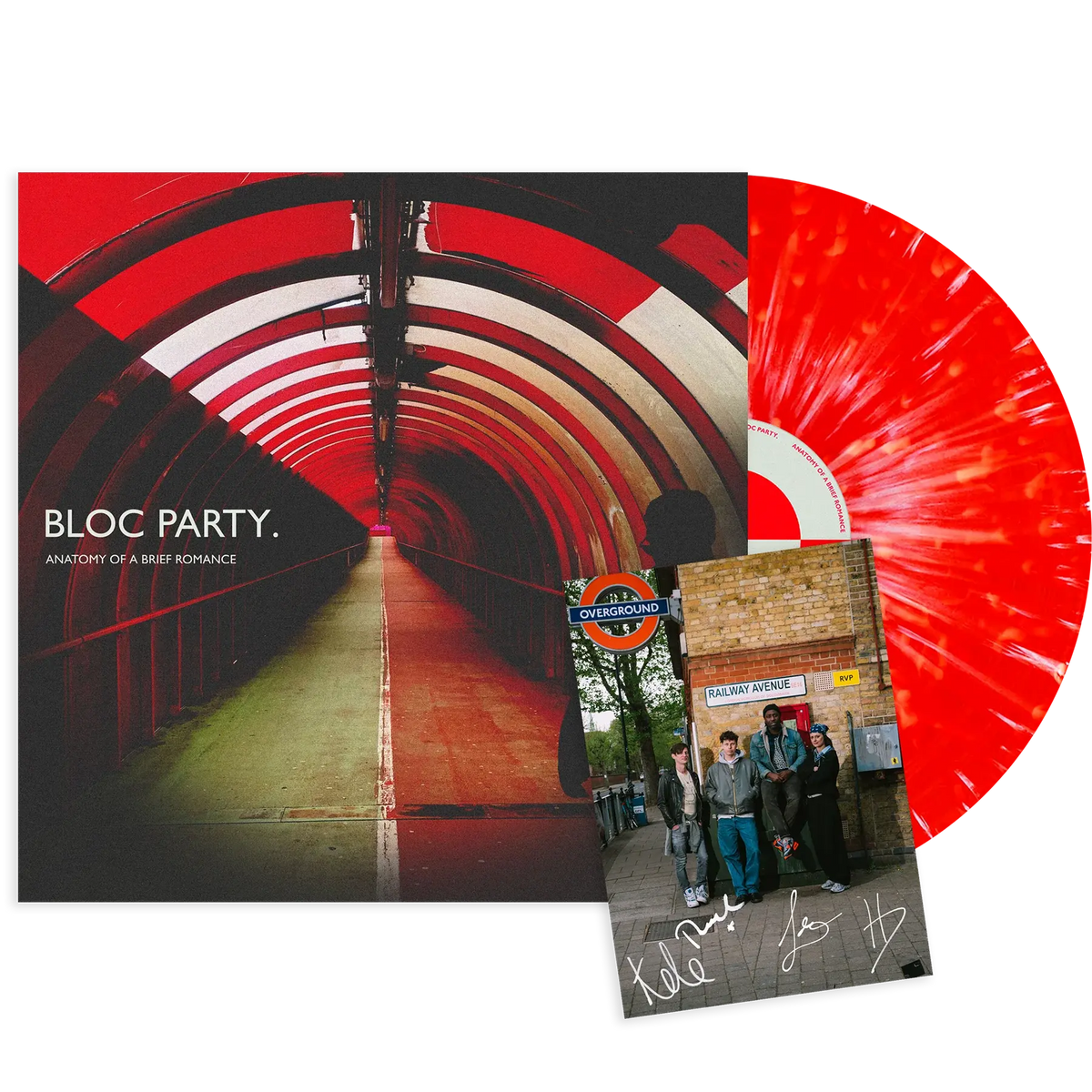 Bloc Party - Anatomy Of A Brief Romance (Red & White Splatter Vinyl, Signed)