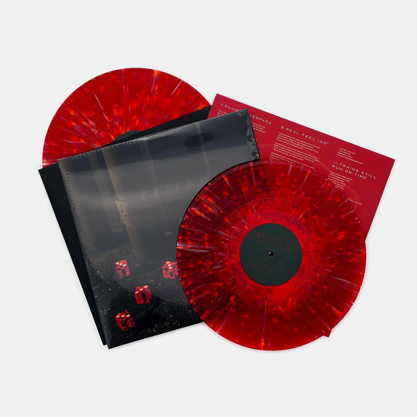 Bright Eyes - Five Dice, All Threes (Red & Black Splatter Vinyl)