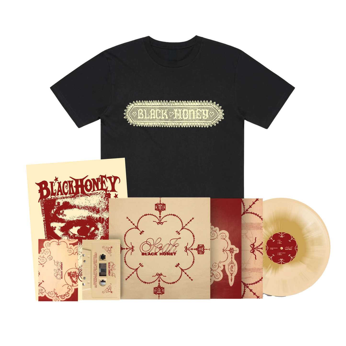 Black Honey - Soak (Deluxe Bone & Brown Swirl Vinyl, Signed + Cassette + CD Bundle)