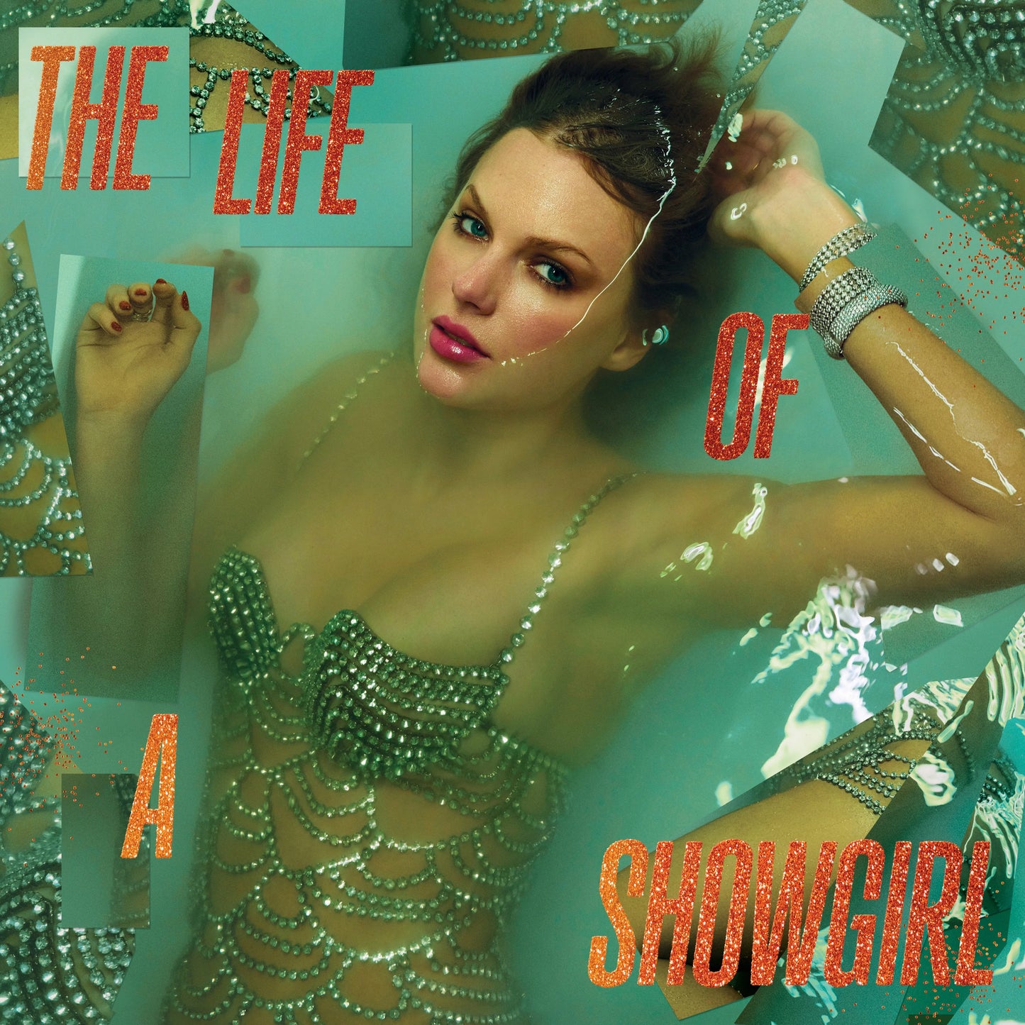 Taylor Swift - The Life Of A Showgirl (Portfino Orange Glitter Vinyl)