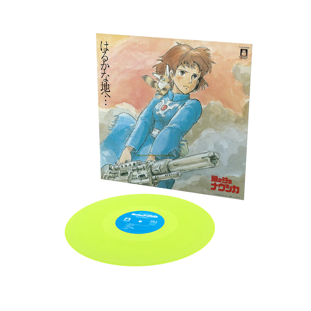 Joe Hisaishi - Nausicaa Of The Valley Of Wind: Soundtrack (Clear Lime Yellow Vinyl, Japanese import, 4 pages of illustrations, gatefold, OBI strip, limited)