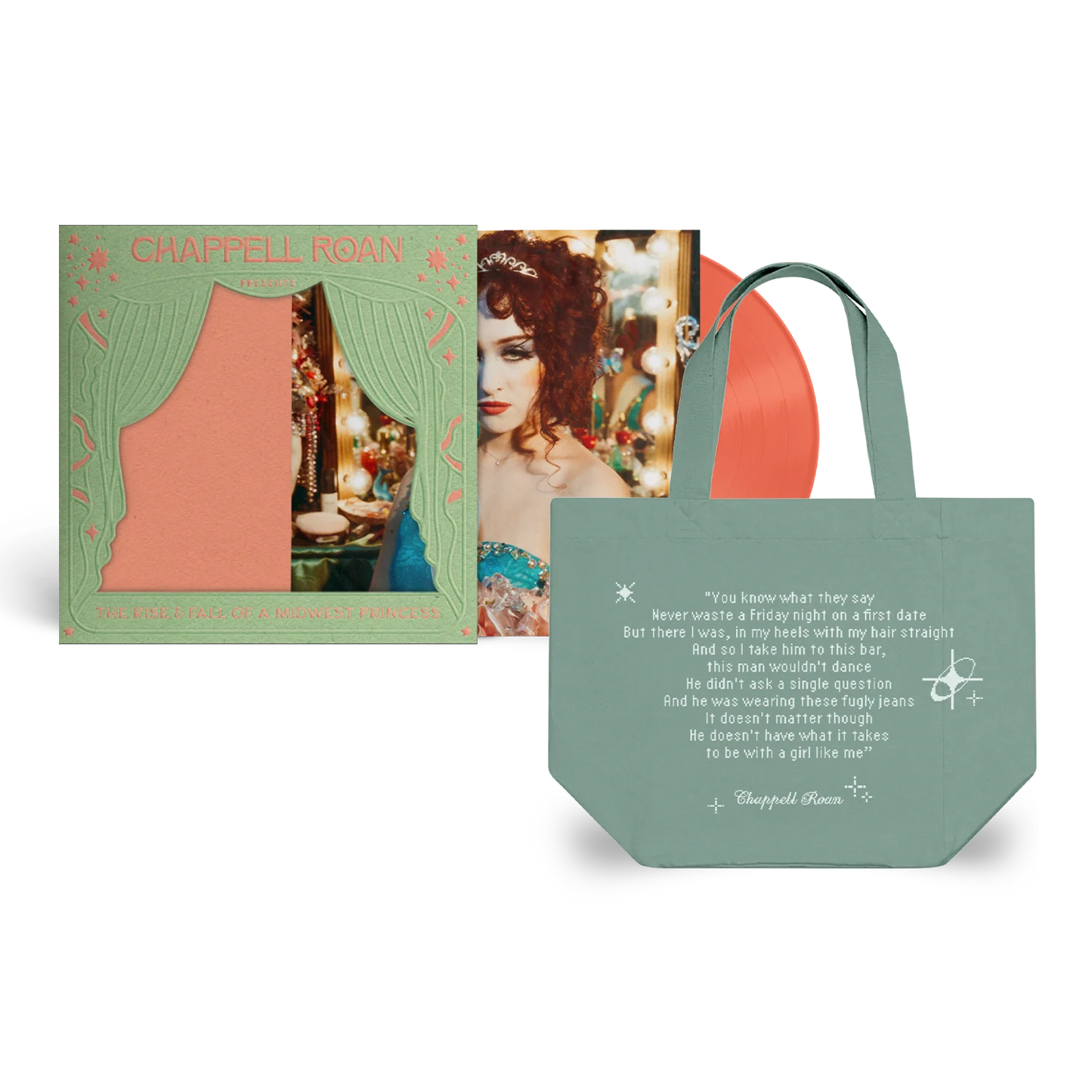Chappell Roan - The Rise And Fall Of A Midwest Princess (1 Year Anniversary Edition, My Kink Is Coral Vinyl + Tote Bag)