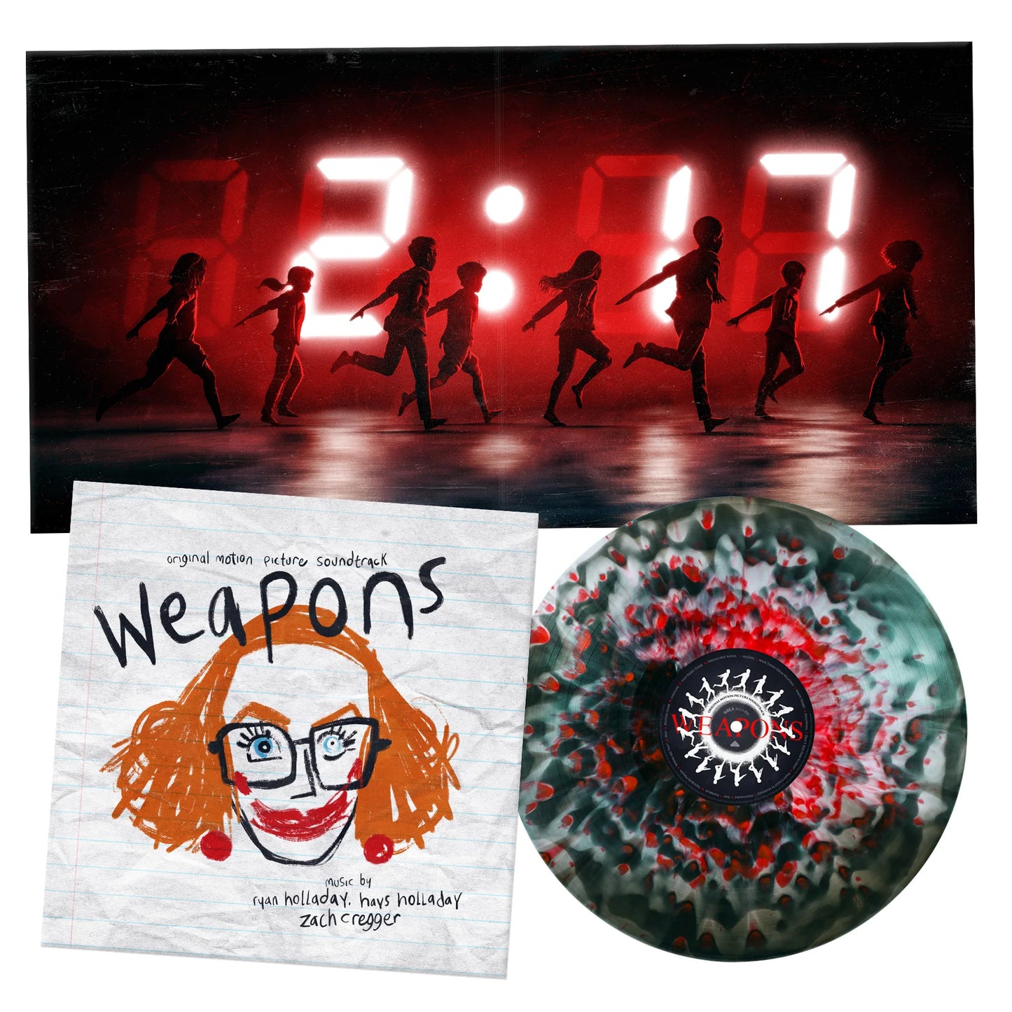 Ryan Holladay, Hays Holladay, and Zach Cregger - Weapons (Splatter Colored Vinyl, Lenticular Front Cover)