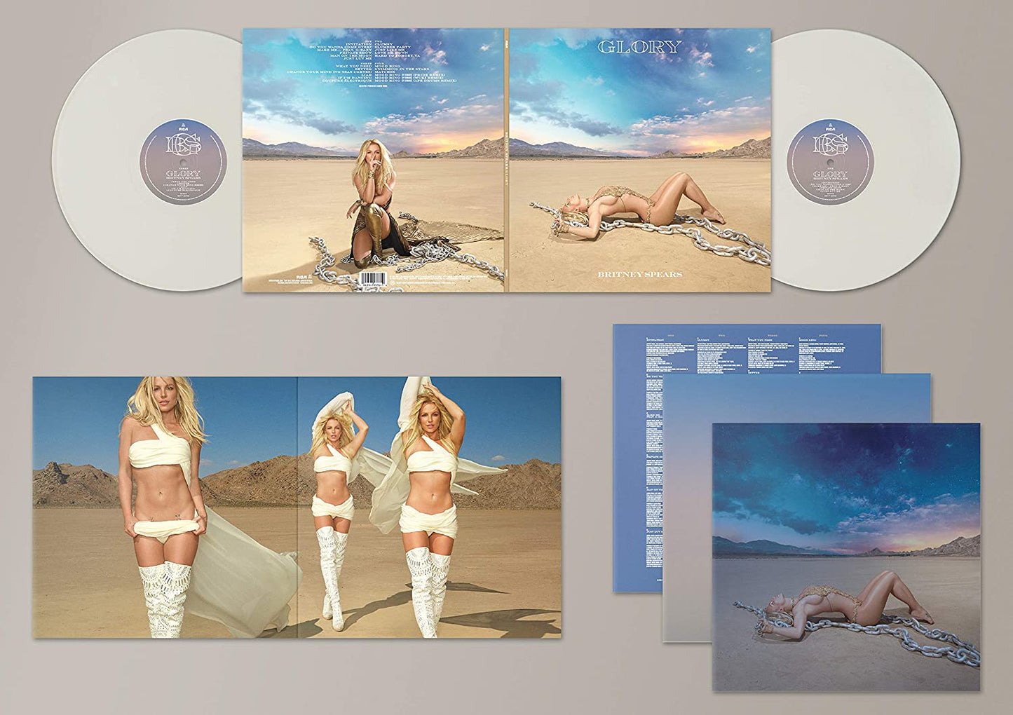 Britney Spears - Glory (Deluxe Opaque White Vinyl, 2 never before released songs, gatefold)