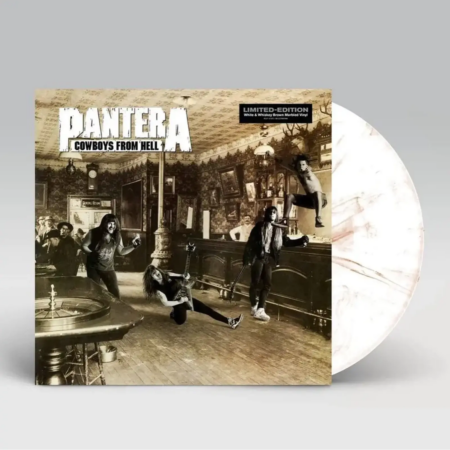 Pantera - Cowboys From Hell (White & Whiskey Brown Marbled Edition)