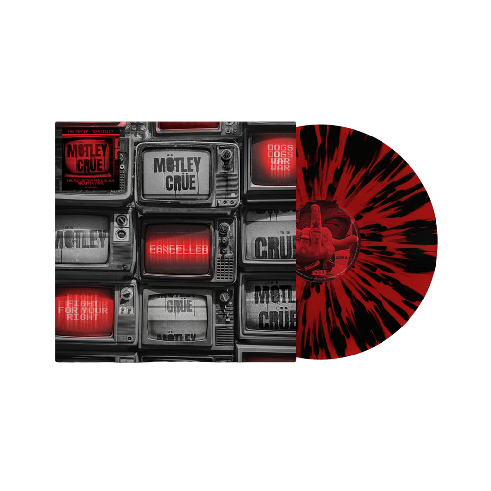Motley Crue - Cancelled EP (Red & Black Splatter Vinyl)