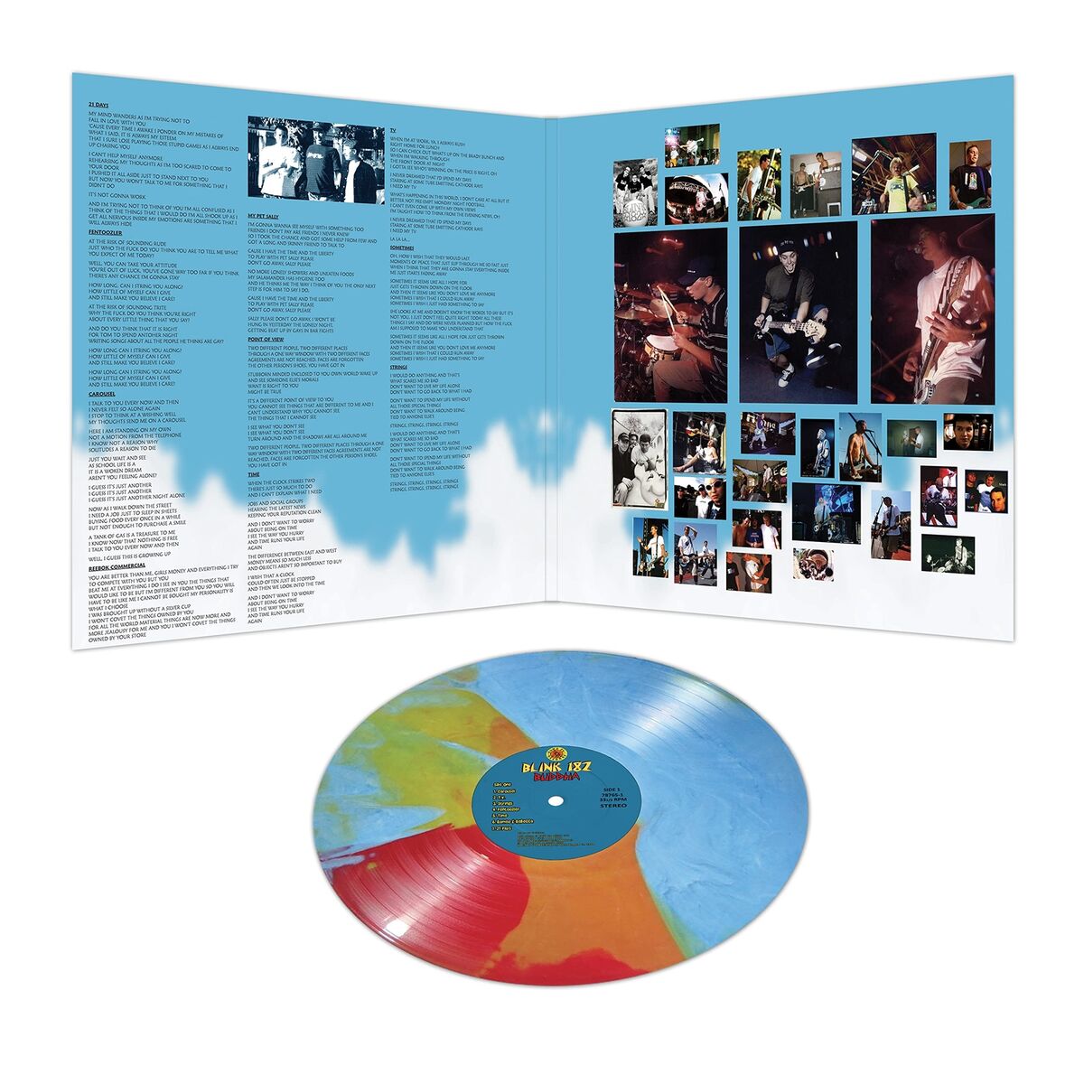 Blink 182 - Buddha (Blue, Red Yellow Strip Vinyl)