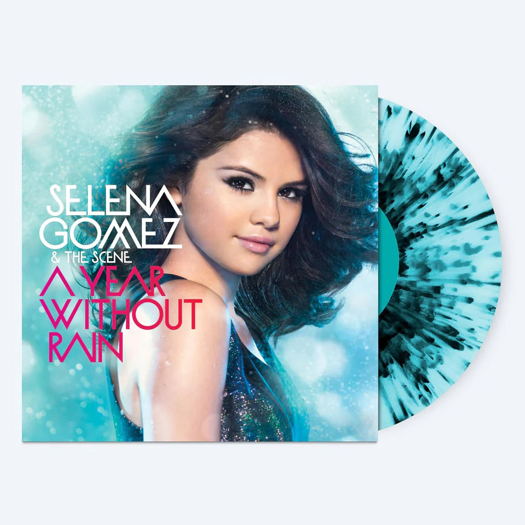 Selena Gomez & The Scene - A Year Without Rain (Transparent Ice Blue/Black Splatter Vinyl)