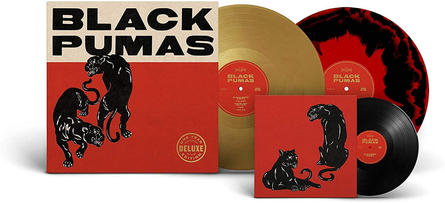 Black Pumas - Black Pumas (Deluxe Gold / Red Black Marble Vinyl)