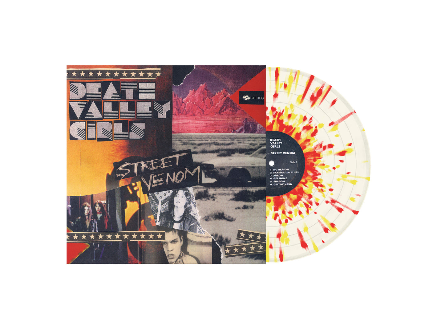 Death Valley Girls - Street Venom (Milky Clear with Yellow & Red Splatter Vinyl, indie-retail exclusive)