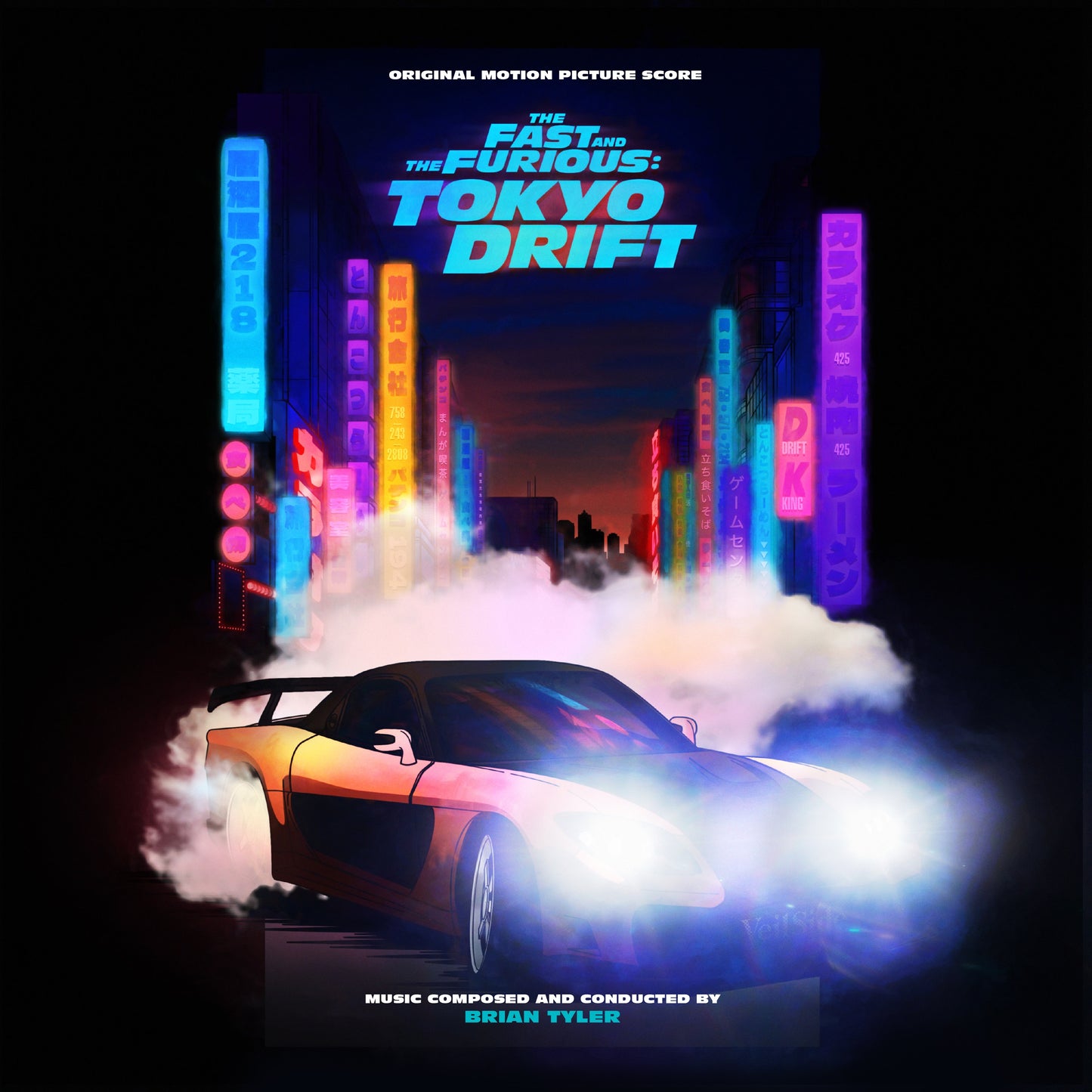 BRIAN TYLER - FAST & THE FURIOUS: TOKYO DRIFT (ORIGINAL SCORE) (2LP/ORANGE & BLACK VINYL/SIDE D STEN