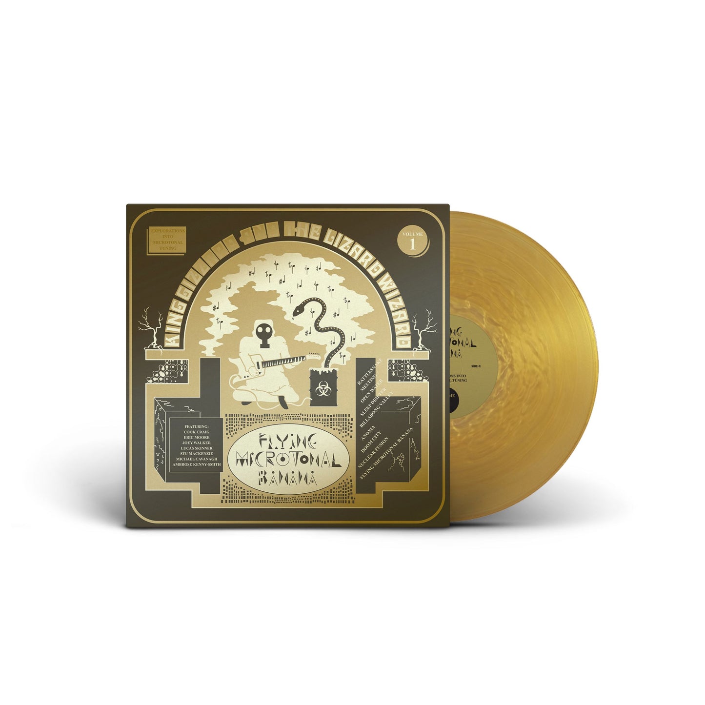 King Gizzard & The Lizard Wizard - Flying Microtonal Banana (Golden Rattlesnake Vinyl, gold-foil stamped jacket)
