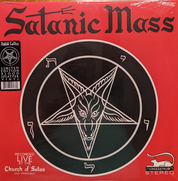 Anton LaVey – The Satanic Mass ( Blood Splatter Colored Vinyl)