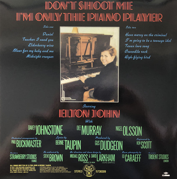 Elton John – Don't Shoot Me I'm Only The Piano Player