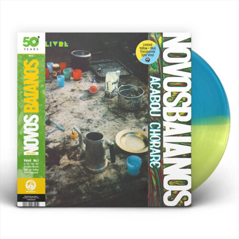 Os Novos Baianos - Acabou Chorare (Limited edition Yellow + Blue Transparent Split Vinyl)