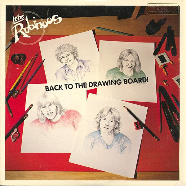 The Rubinoos - Back To The Drawing Board! (Limited Edition Ruby & Black Splatter Vinyl)