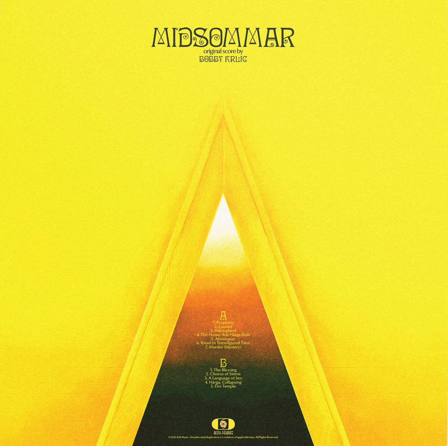 Bobby Krilic -Midsommar (Original Motion Picture Soundtrack) (Yellow with Yellow & White Marble Vinyl) + Cassette