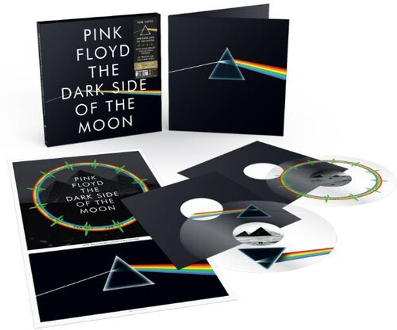 Pink Floyd - The Dark Side Of The Moon (Crystal Clear 180 Gram Vinyl, UV artwork print on the non-groove side, 50th Anniversary, poster, remastered, limited)