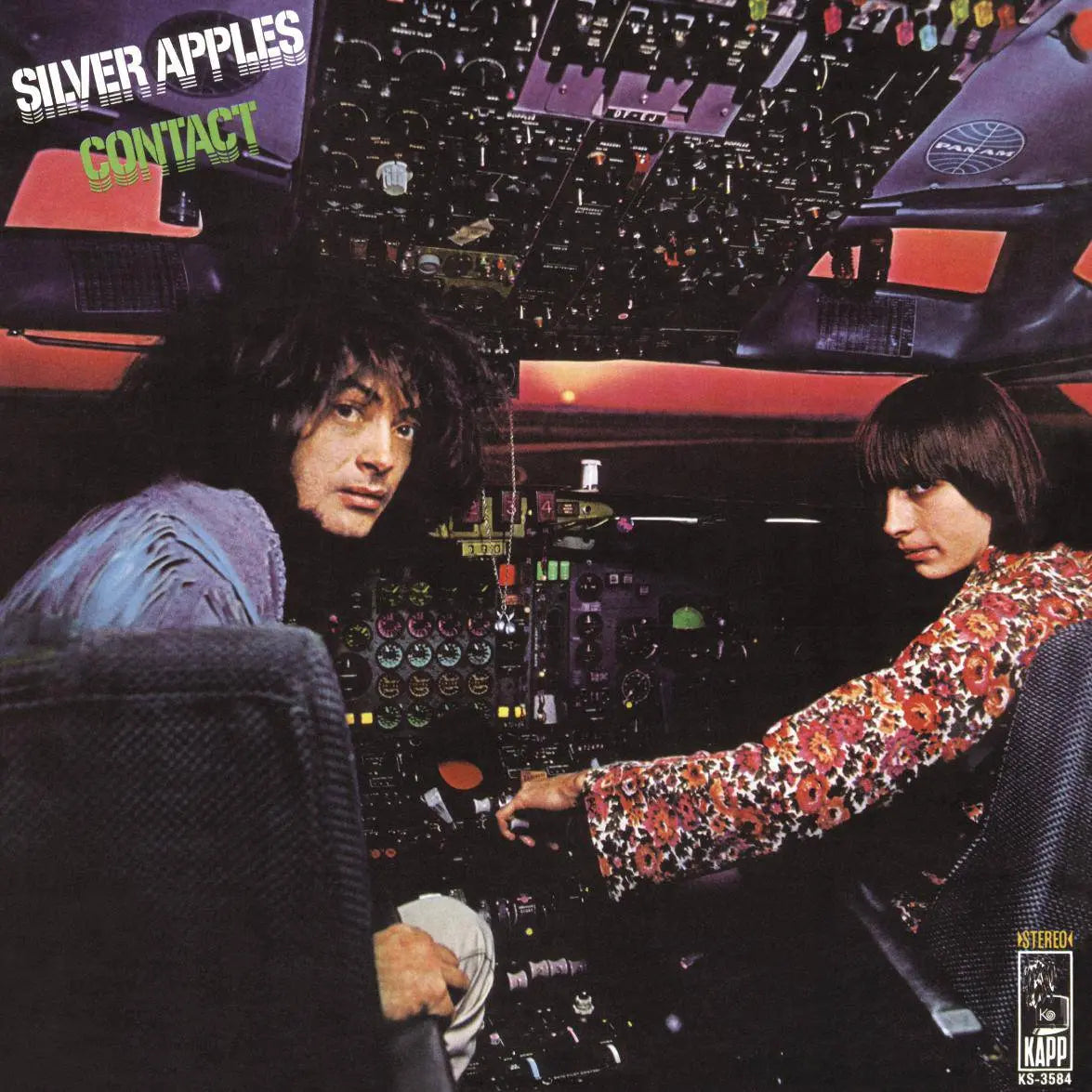 Silver Apples - Contact (Blue With White and Black Swirl Vinyl)
