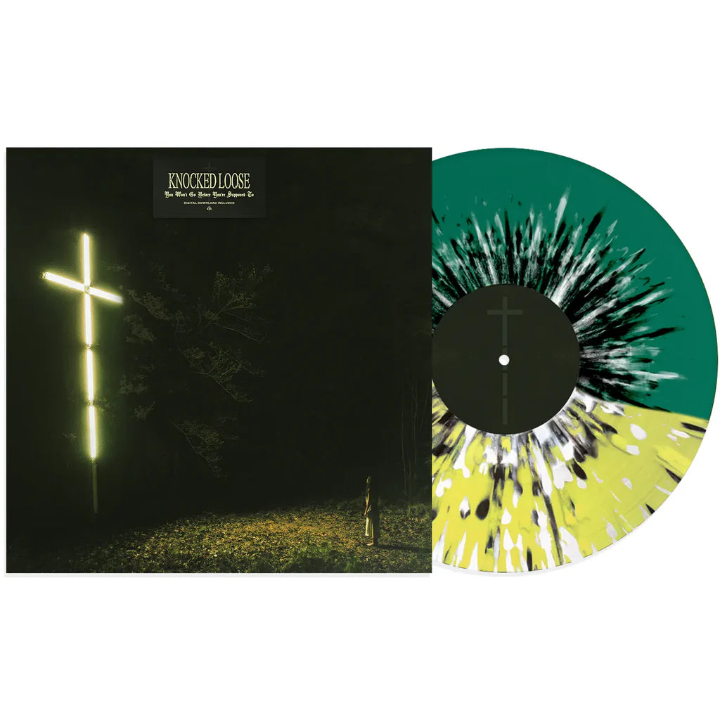 Knocked Loose - You Won't Go Before You're Supposed To (Half Green/Half Yellow with Black & White Splatter Vinyl, limited indie-retail exclusive)