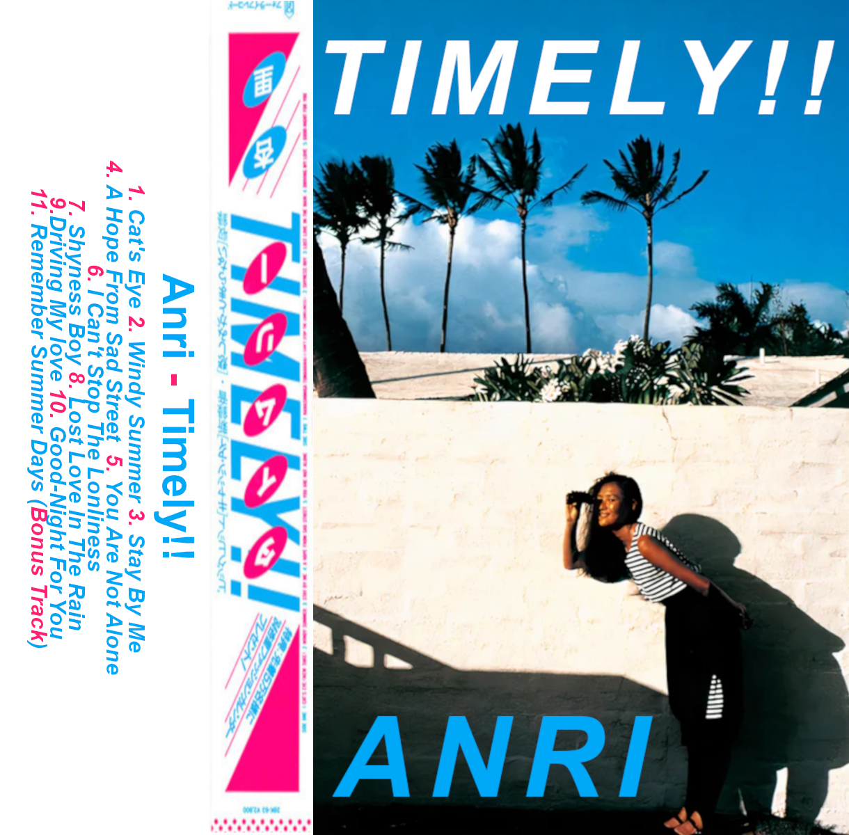 Anri - Timely!! (Japanese Import Clear Sky Blue Vinyl)