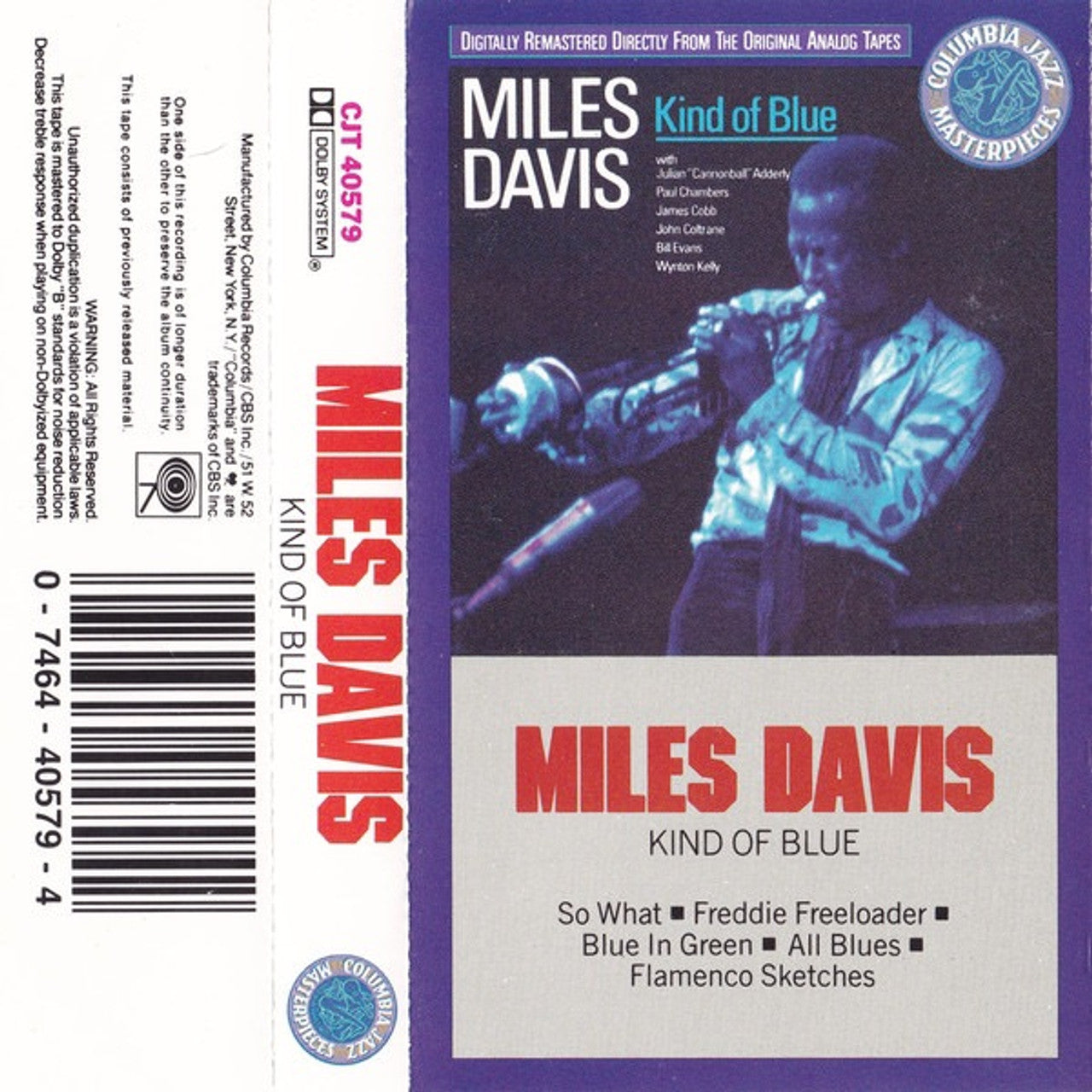 Miles Davis - Kind Of Blue [Cassette]