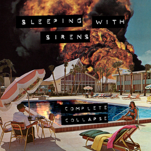 Sleeping With Sirens - Complete Collapse [orange + electric blue butterfly with black splatter]