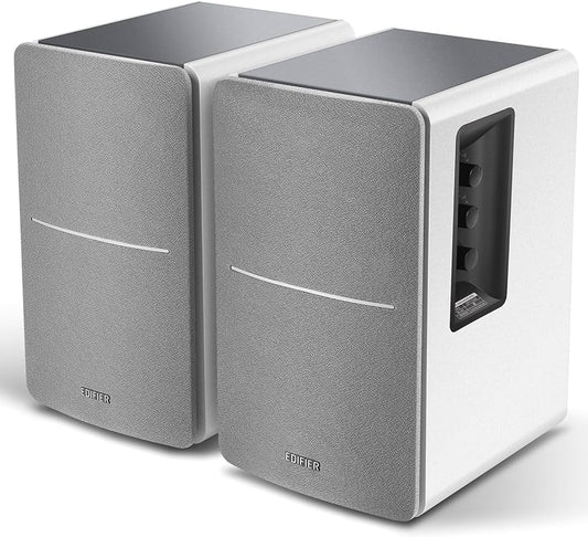 Edifier R1280DB White/Silver 2.0 Bookshelf Speakers Bluetooth Wireless - 42 Watts