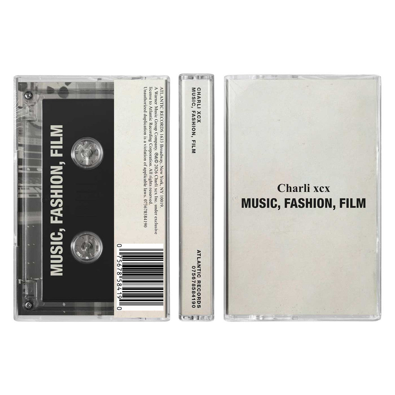 Charli XCX - Music, Fashion, Film (Cassette)