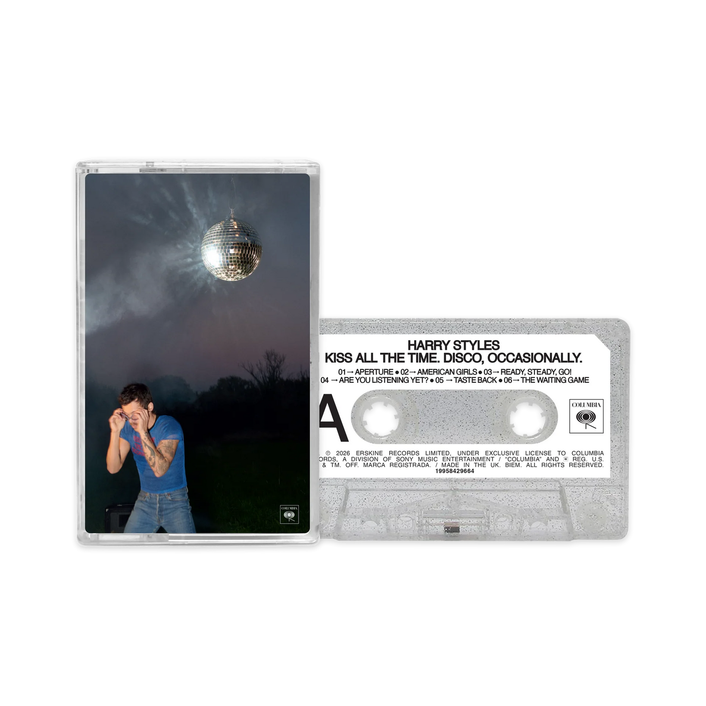 Harry Styles - Kiss All The Time. Disco, Occasionally (Silver Glitter Cassette)