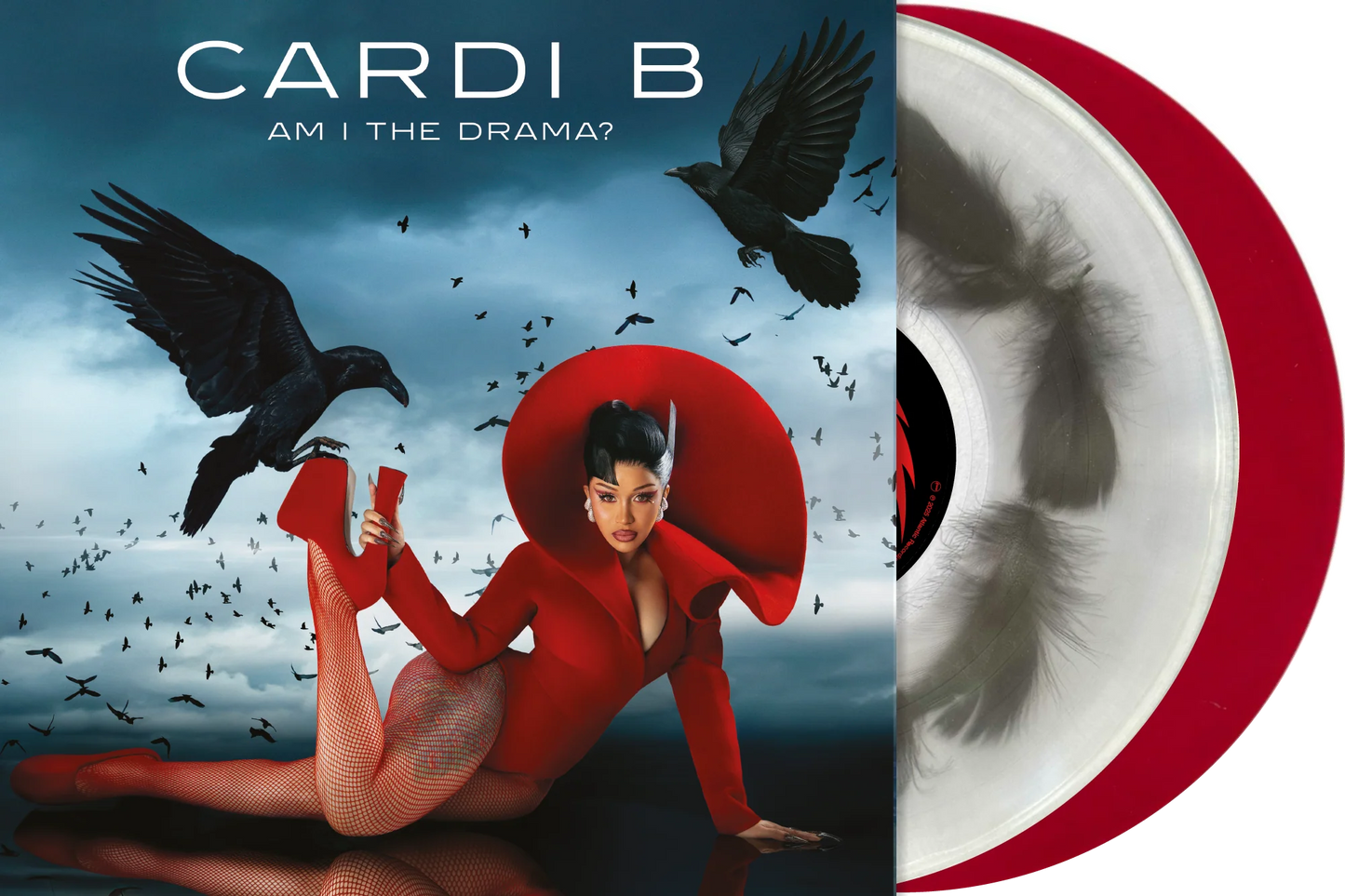 Cardi B - Am I The Drama? (Feather Filled Vinyl & Apple Red Vinyl)