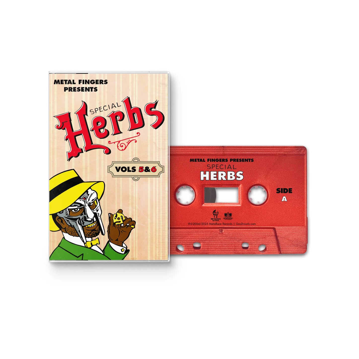 MF DOOM - Metal Fingers Presents: Special Herbs Vol. 5 & 6 (Red Shell Cassette)
