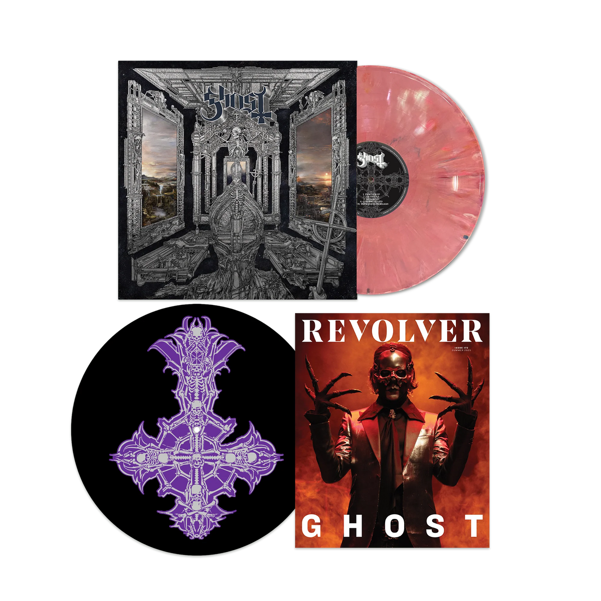 Ghost Revolver Magazine Ghost - Skeleta (Magenta Vinyl + Slipmat + Revolver Magazine 2025 Summ ...