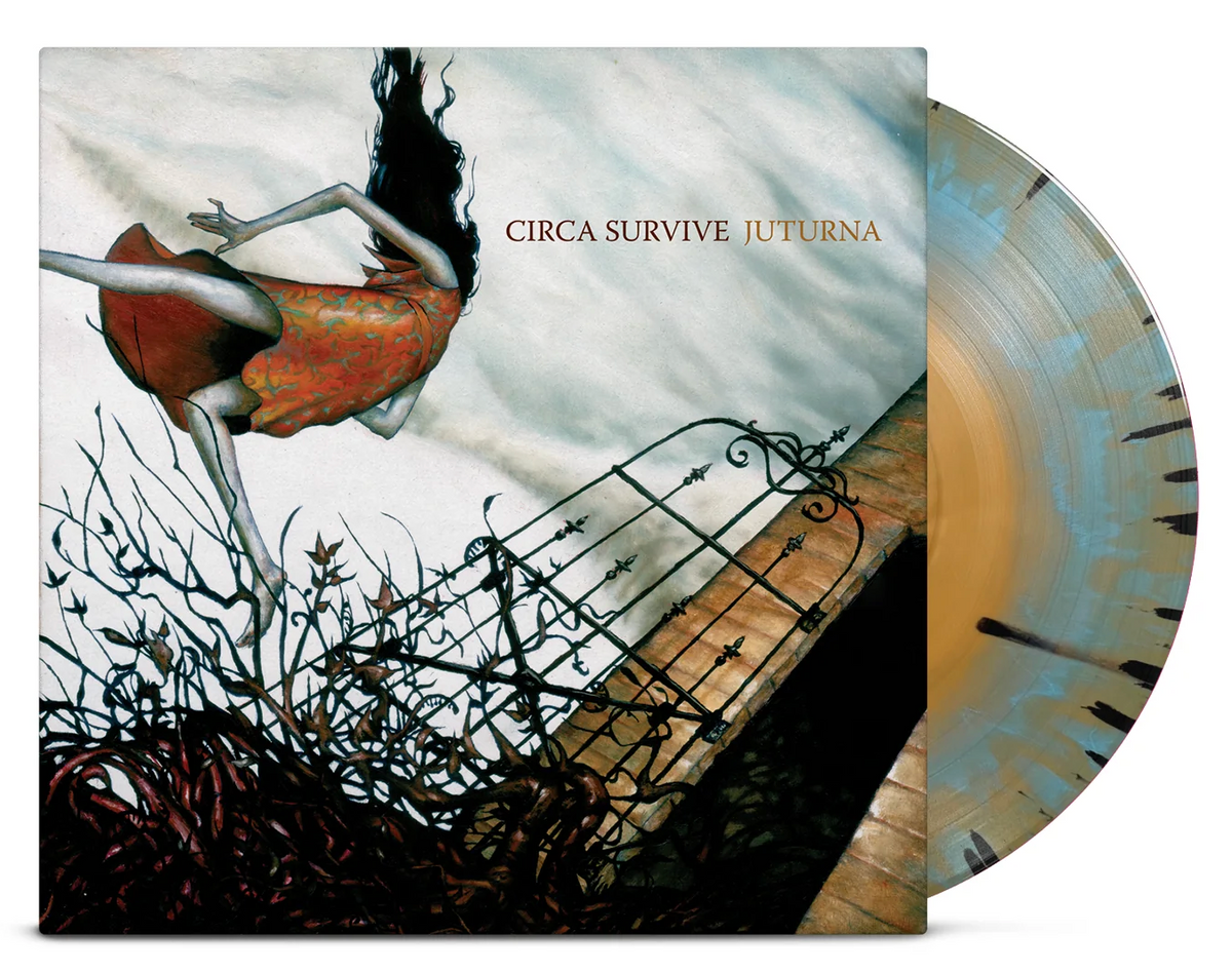 Circa Survive - Juturna (Blue & Orange Starburst w/ Black Splatter)