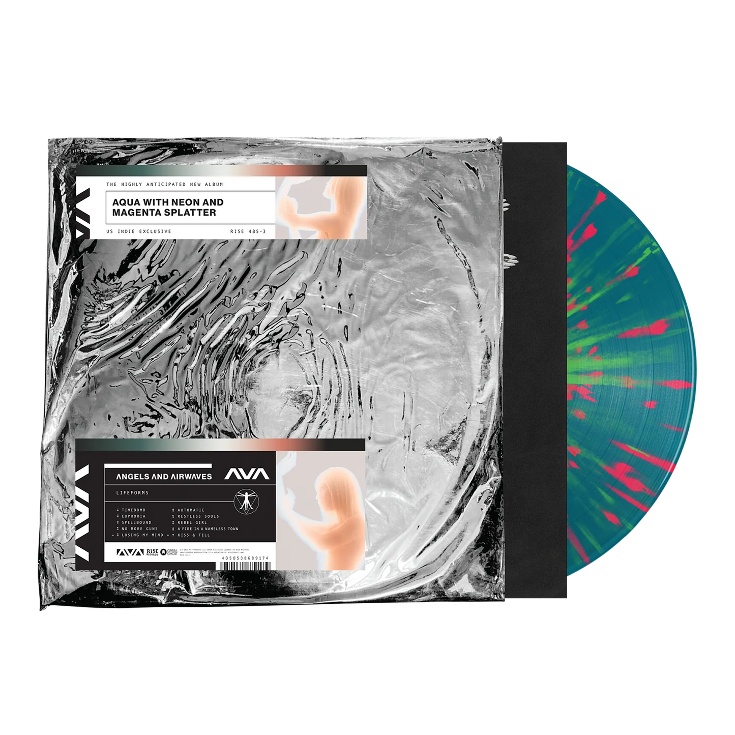 Angels And Airwaves - Lifeforms (Aqua With Neon and Magenta Splatter Vinyl)