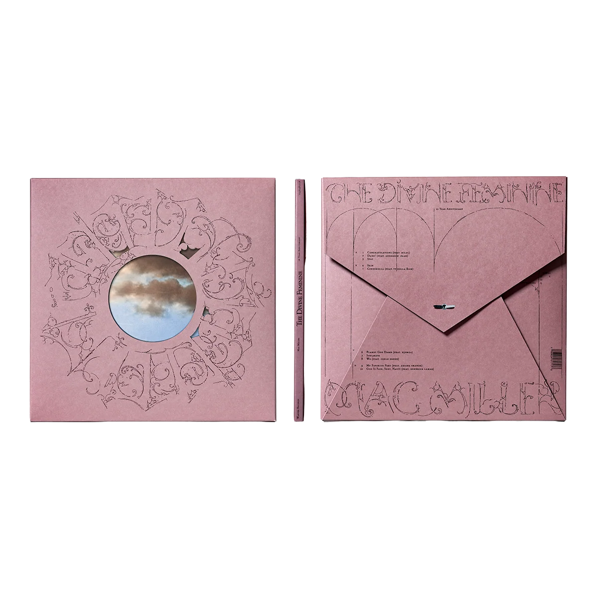 Mac Miller - The Divine Feminine: 10th Anniversary (Deluxe Edition, Blush Colored, Half & Half Milky Clear & Apple Black Mist Colored Vinyl)