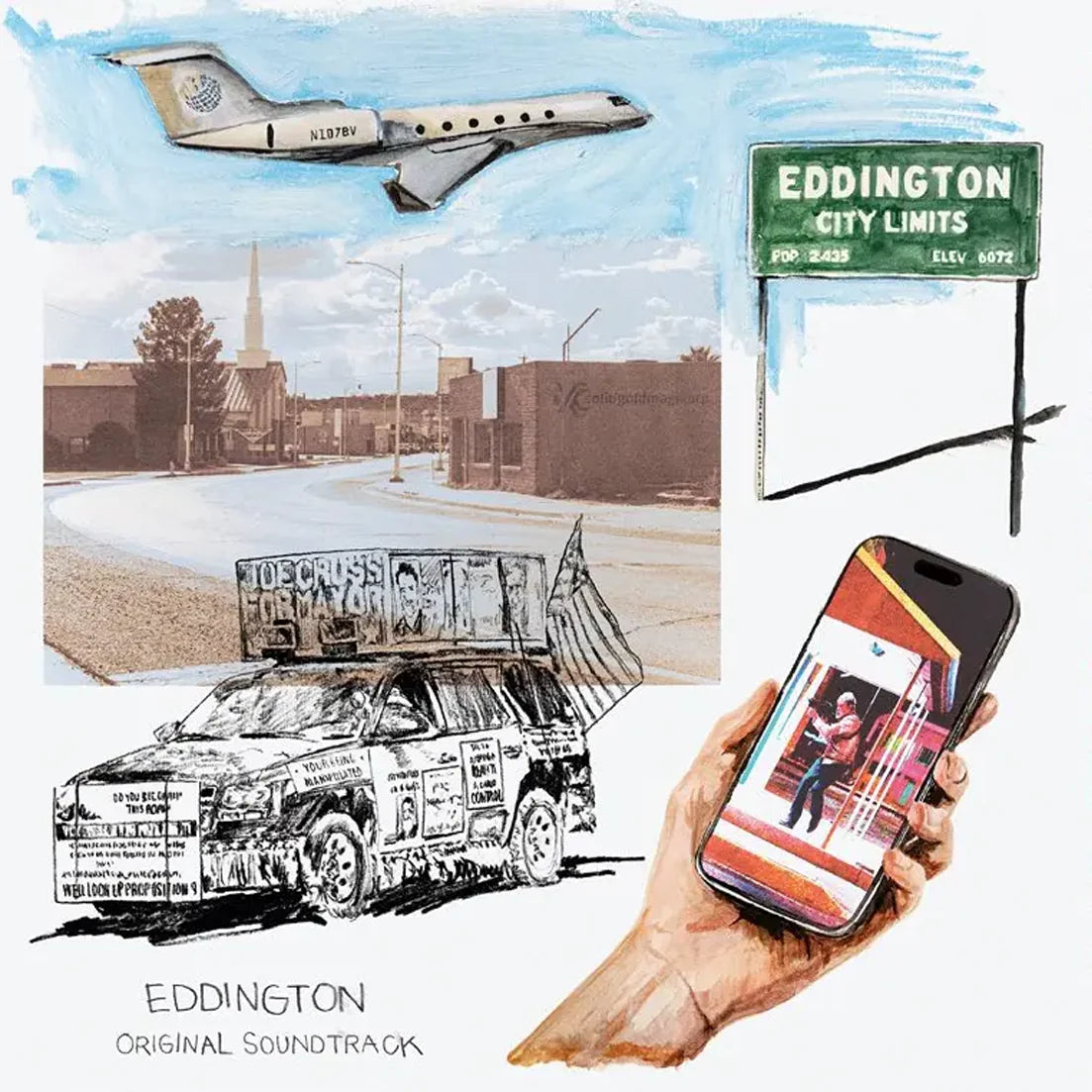 Daniel Pemberton & Bobby Krlic - Eddington (Original  Soundtrack) (Split Red & Blue Vinyl)