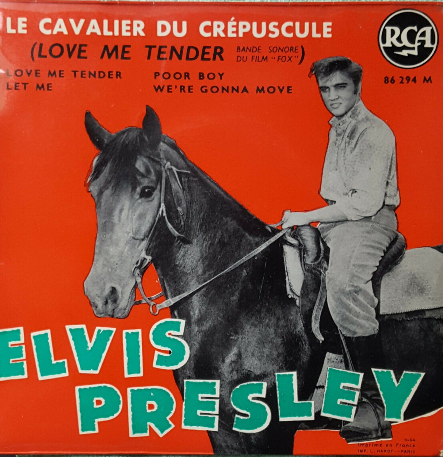 Elvis Presley - Le Cavalier Du Crepuscule [7''] (Red Vinyl)