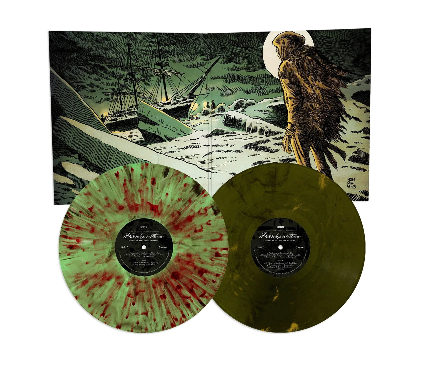 Alexandre Desplat - Frankenstein (Original Motion Picture Soundtrack) (Exclusive White and Red Splatter Color Vinyl
