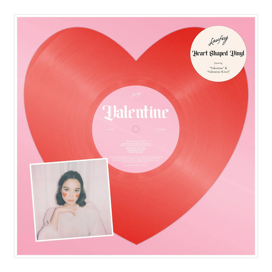 Laufey - Valentine [12''] (Red Heart Shaped Vinyl, exclusive photo card, foil numbering, indie-exclusive)