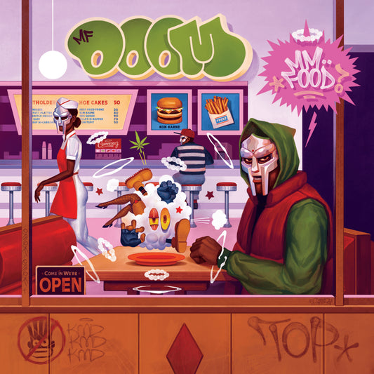 MF Doom - Mm..Food (20th Anniversary) (Sweet Tart 3-Color Marbled Vinyl)