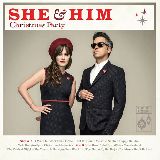 She & Him - Christmas Party (Snowflake White Vinyl)
