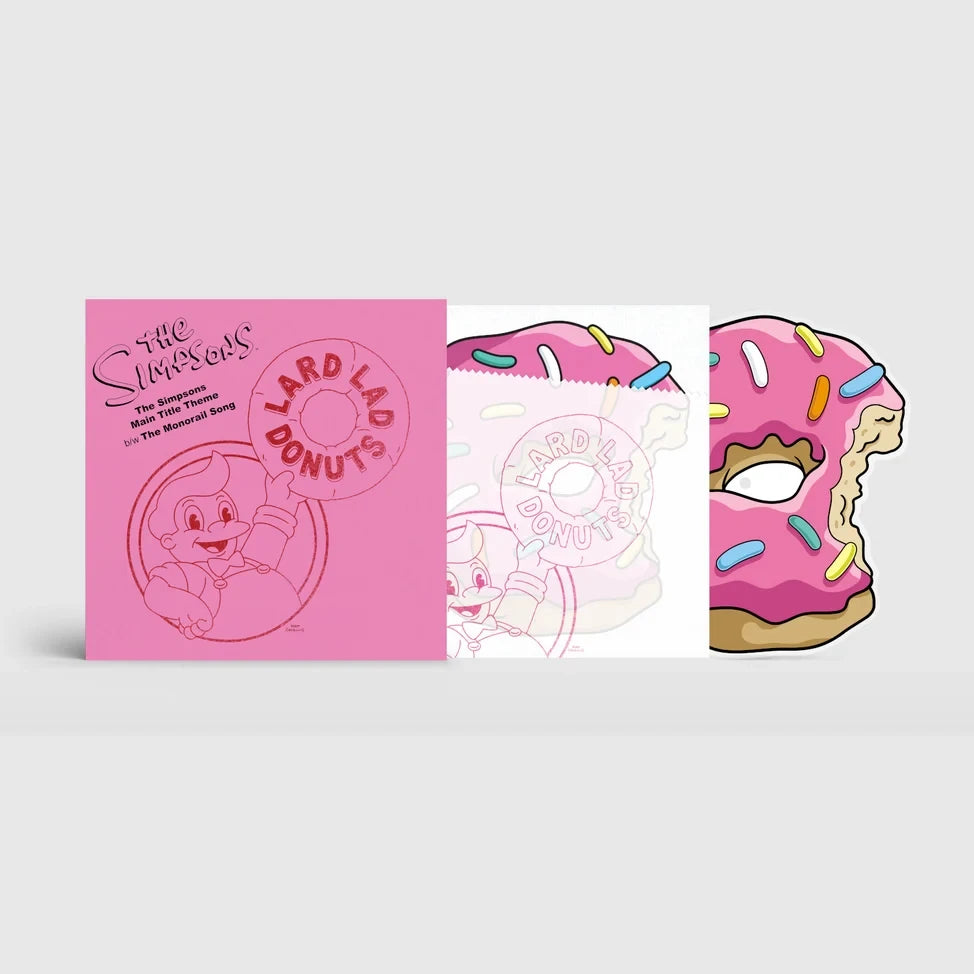 The Simpsons - Main Title Theme / The Monorail Song (Vinyl, 10" Single, Die-Cut Donut)
