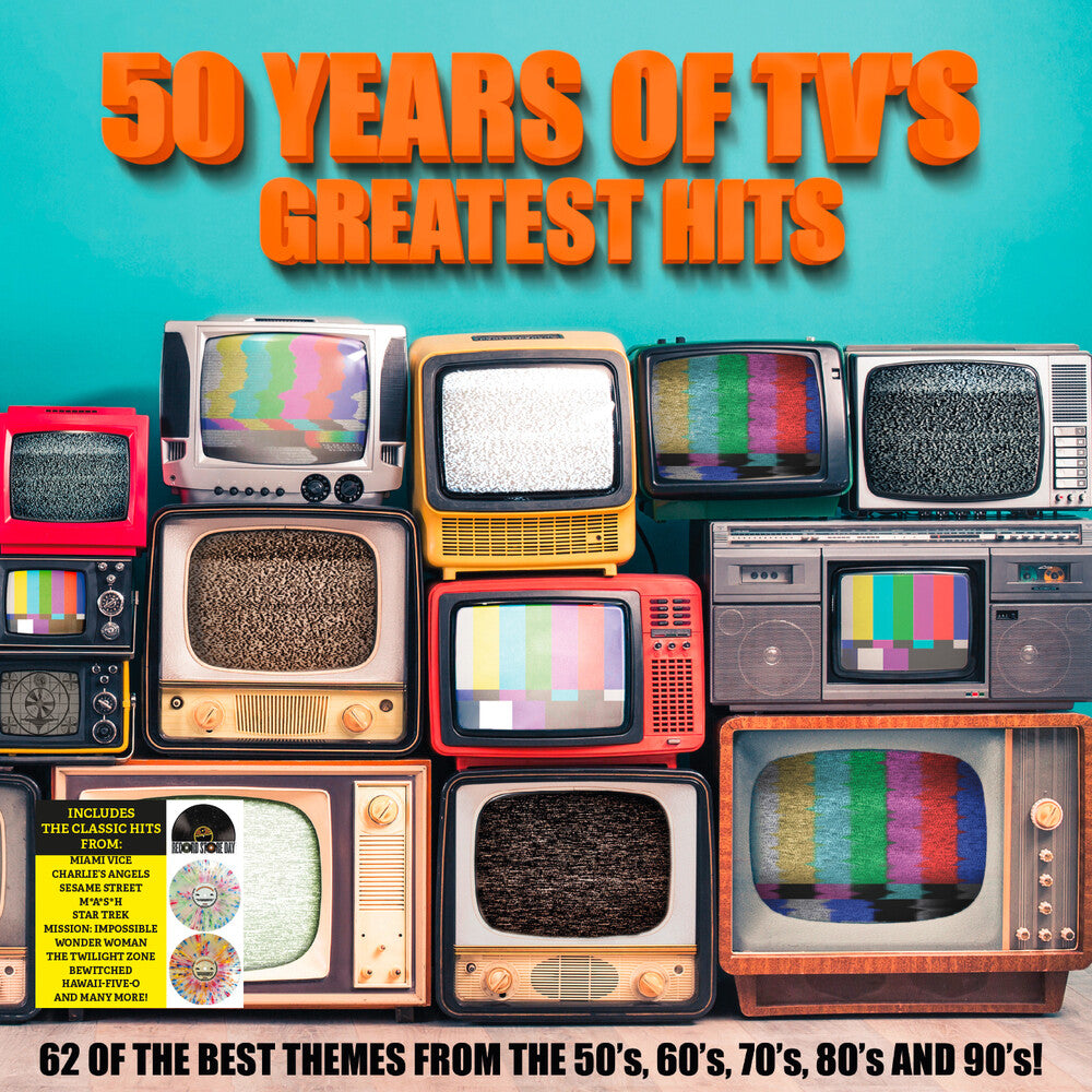 VARIOUS ARTISTS - 50 YEARS OF TV'S GREATEST HITS (SPLATTER VINYL) (RSD)