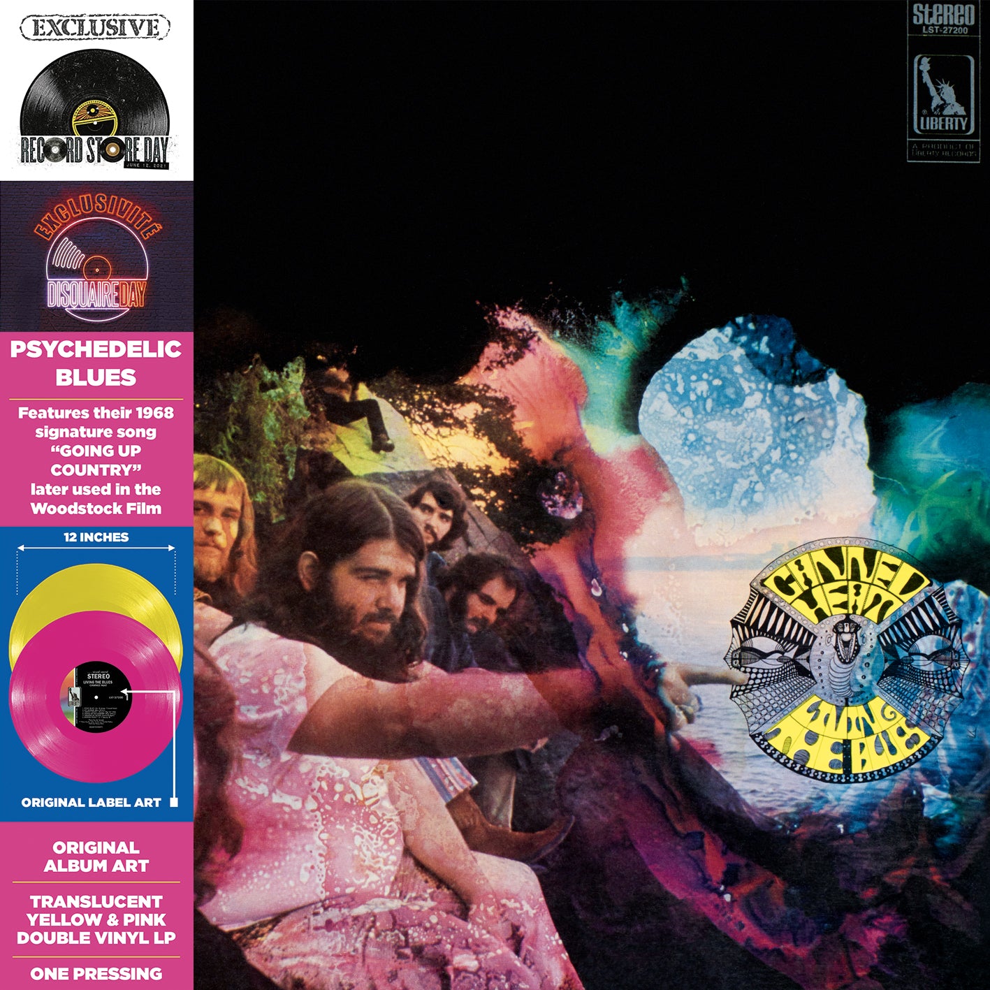 Canned Heat - Living The Blues (Yellow & Pink Vinyl)