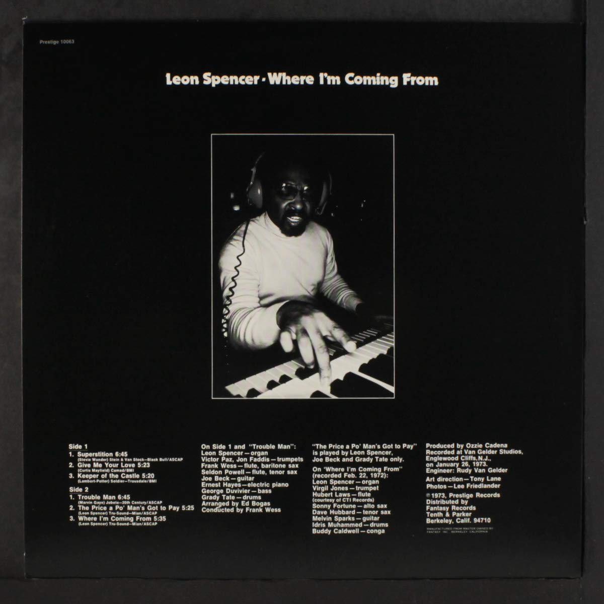 Leon Spencer - Where I'm Coming From (VMP Exclusive)